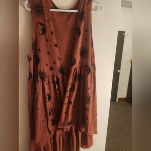 Beautiful celestial long vest